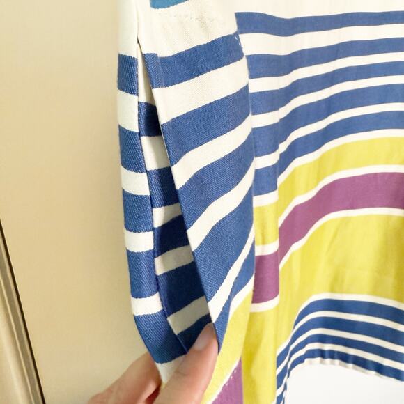 J. McLaughlin Striped Short Sleeve Shift Dress Size XL - Picture 4 of 6